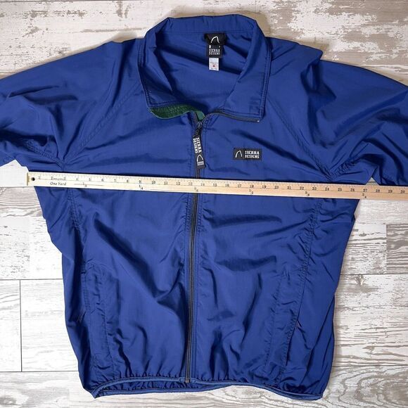 Sierra Designs Windbreaker Jacket Mens XL Blue Long Sleeve Full Zipper Parka‎ - Picture 8 of 11